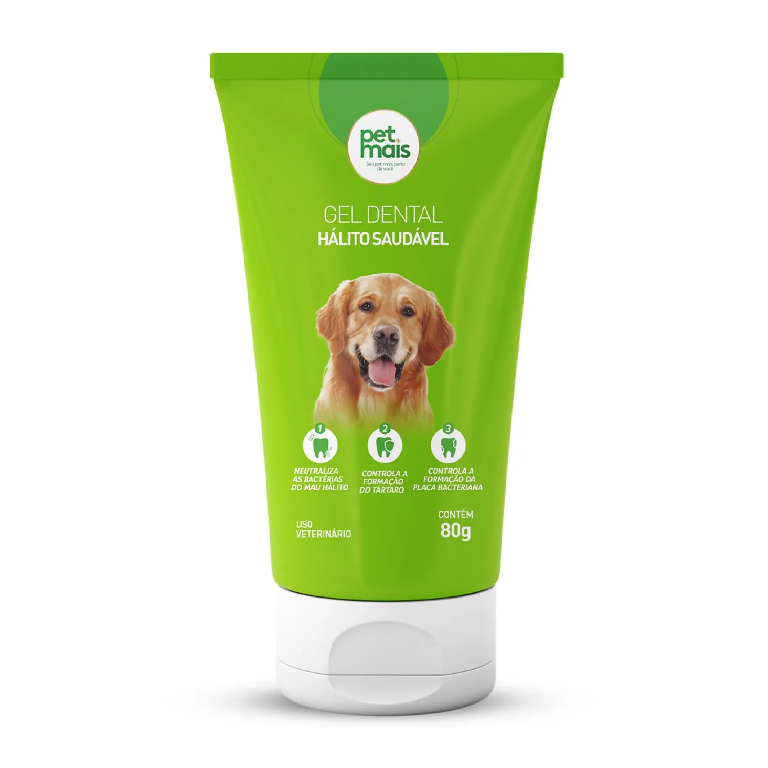 Gel Dental Petmais Halito Saudavel Fora da Embalagem
